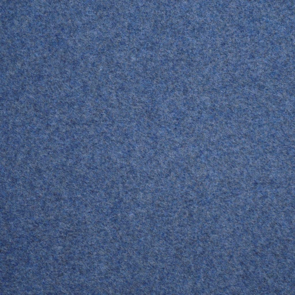 Baumwollfleece blau melange – Bio